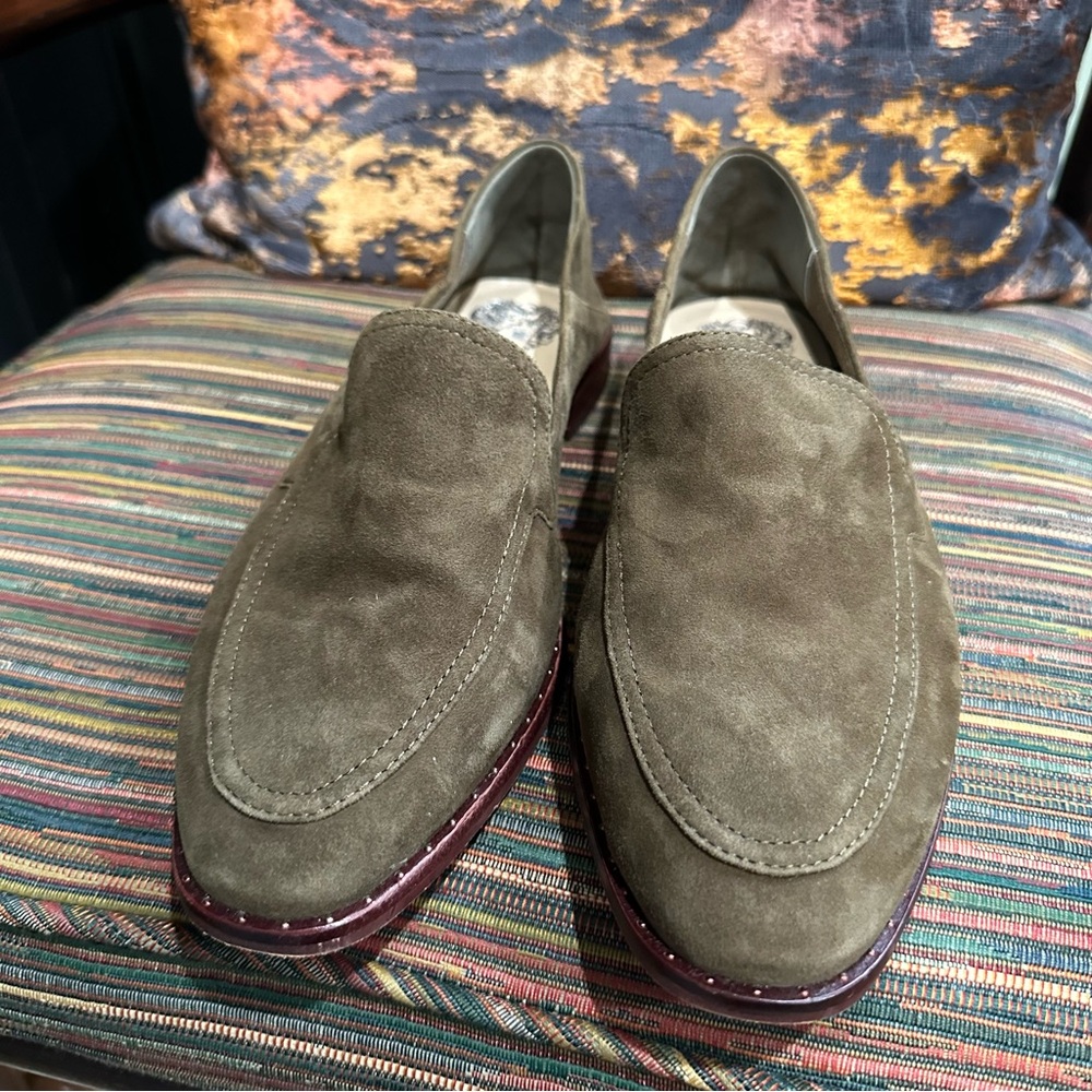 Vince Camuto “Cretinian” Olive Green Suede Loafers – 8.5 - Picture 9 of 12